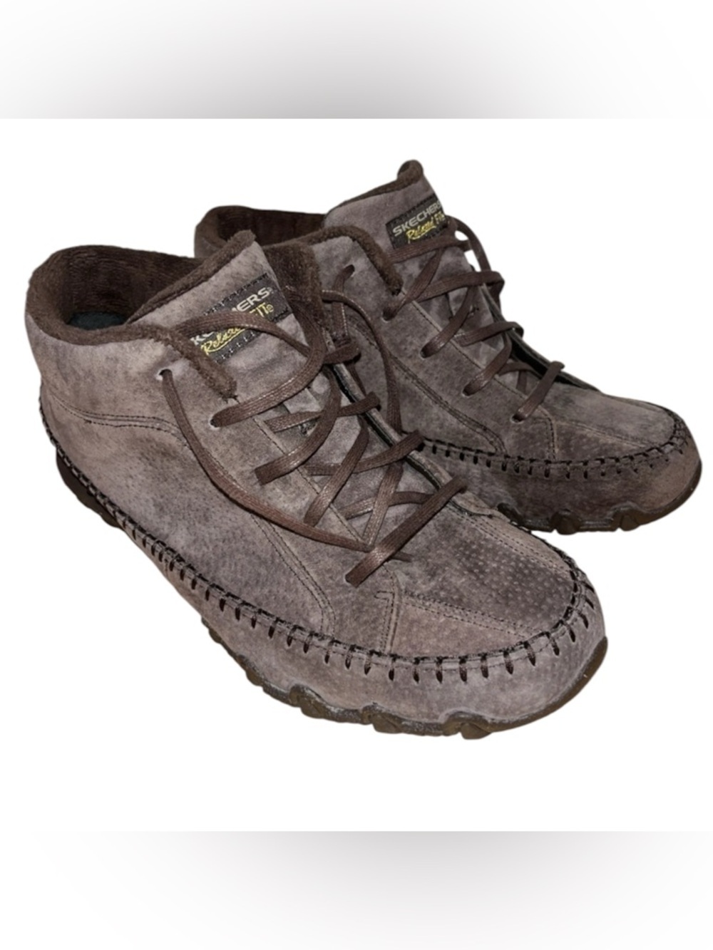 Skechers Women  Bikers Pole Suede Leather Boots size 9
